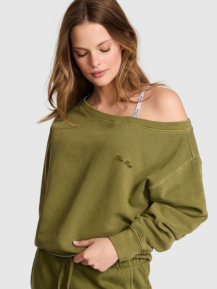 Bluza Campus Fleece off shoulder