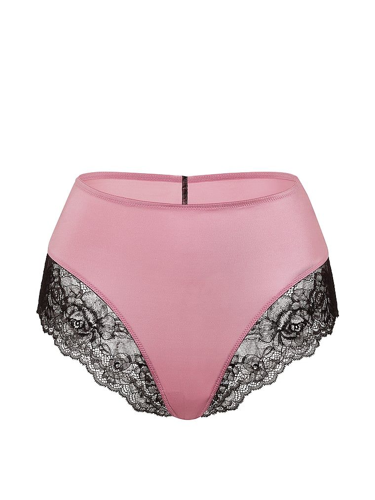 Majtki z wysokim stanem i koronką Smooth Lace-Trim. Produkt ma kolor różowy i pochodzi z kolekcji Very Sexy. 