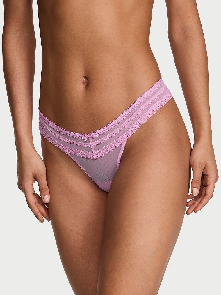 Dream Angels Stringi z siateczki Lace-Trim