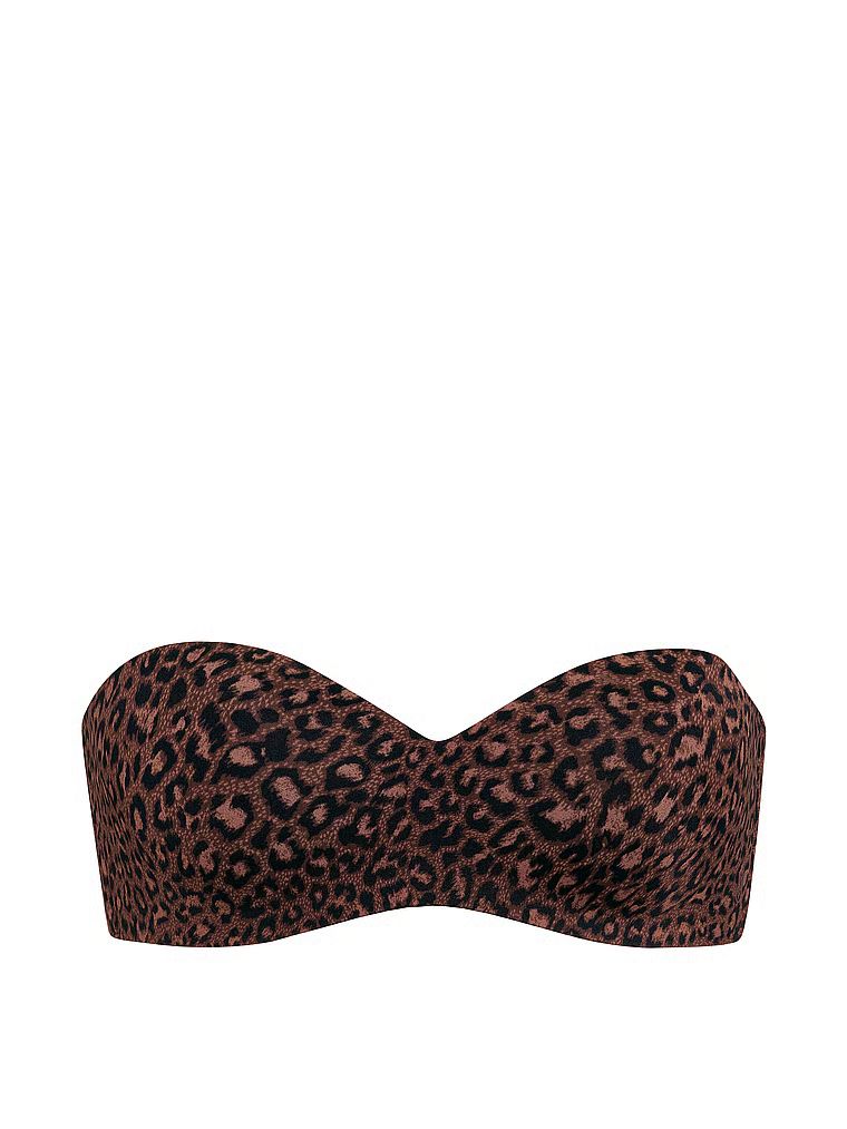 Biustonosz lekko usztywniany bez ramiączek Sweetheart Strapless. Produkt jest wzorzysty i pochodzi z kolekcji Victoria's Secret Bare. 