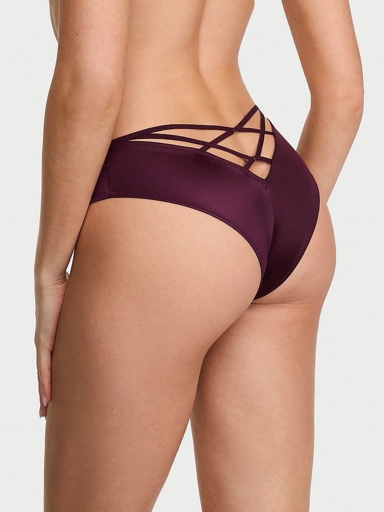 Very Sexy Majtki z paseczkami z tyłu i wysoko wyciętymi nogawkami Strappy-Back Cheeky