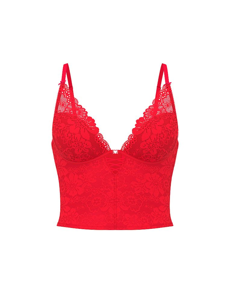 Top gorsetowy Wink z lekkim wypełnieniem i głębokim dekoltem