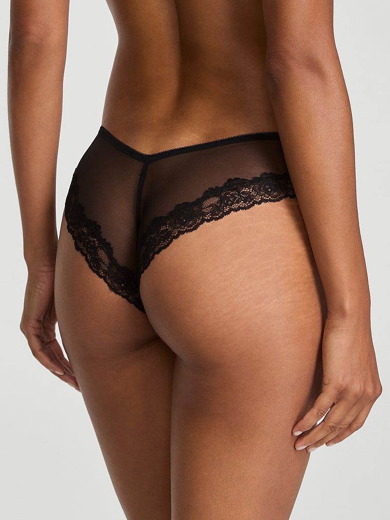 Majtki z siateczki z koronką Cheeky. Produkt ma kolor czarny i pochodzi z kolekcji Very Sexy. 