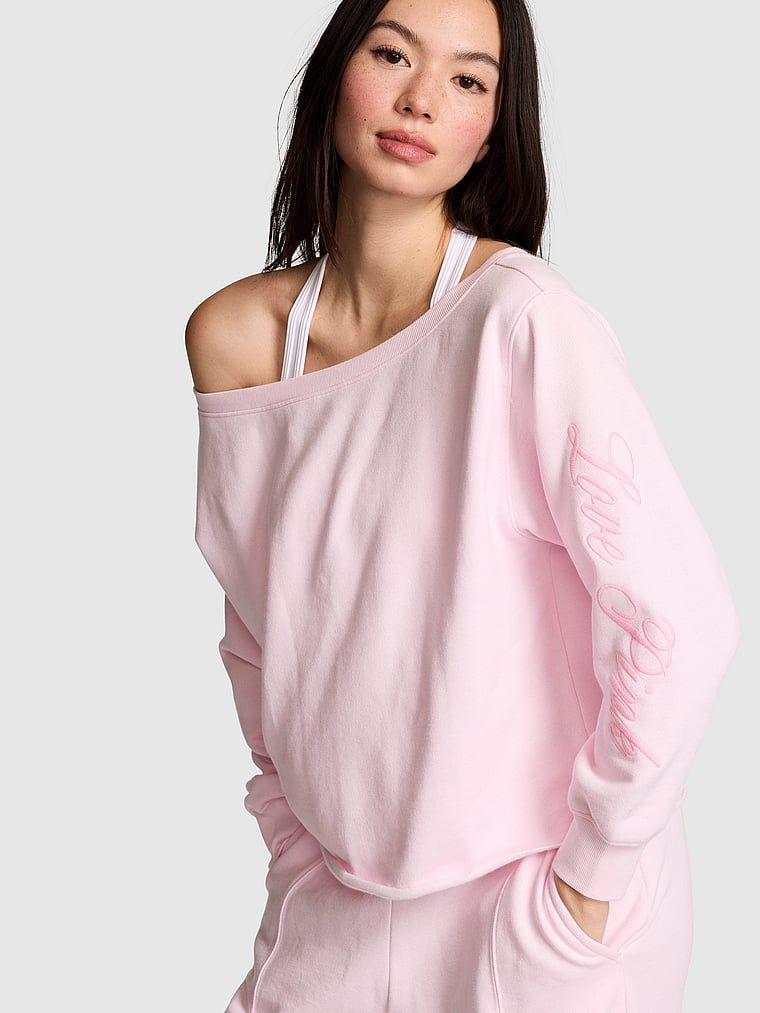 Bluza Campus Fleece off shoulder