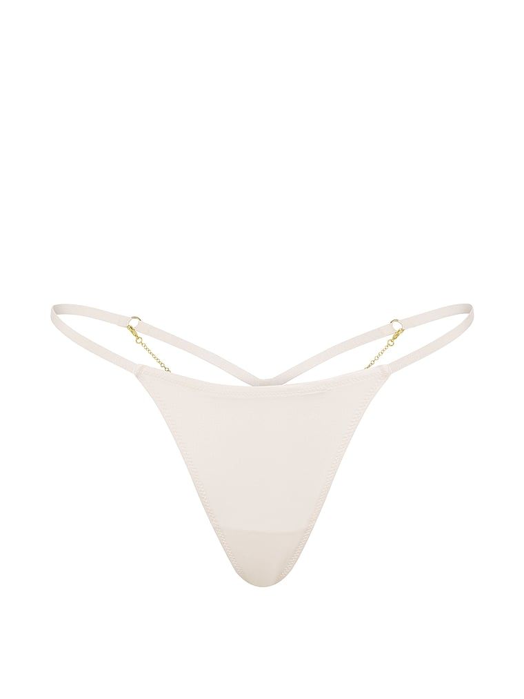 Stringi z łańcuszkiem z tyłu Charm. Produkt ma kolor biały i pochodzi z kolekcji Very Sexy. 
