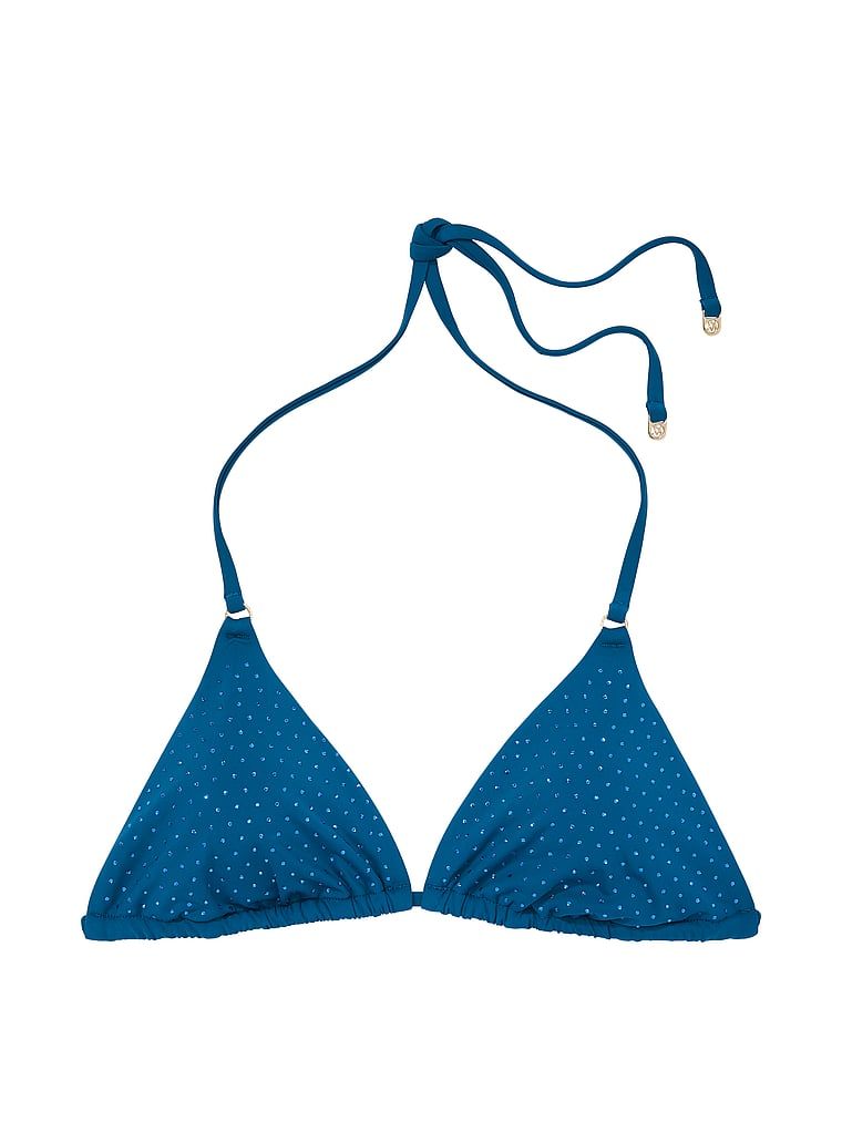 Góra od bikini Essential Diamante. Produkt ma kolor niebieski i pochodzi z kolekcji Victoria's Secret Swim. 