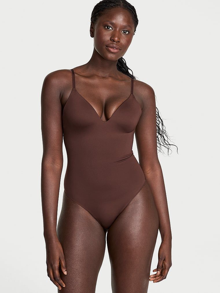 Body z push-upem Luxe Contour. Produkt ma kolor brązowy i pochodzi z kolekcji Victoria's Secret. 