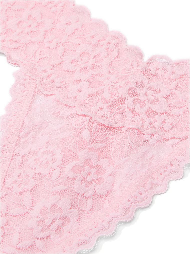 Stringi koronkowe Blossom. Produkt ma kolor różowy i pochodzi z kolekcji Lacie. 