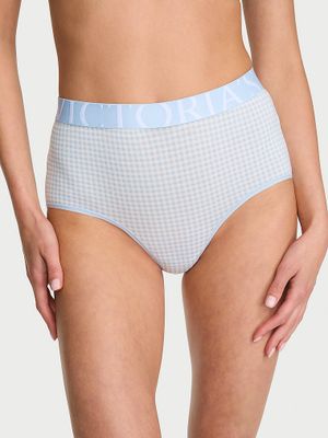 Cotton Majtki bawełniane z wysokim stanem Exploded Logo Brief