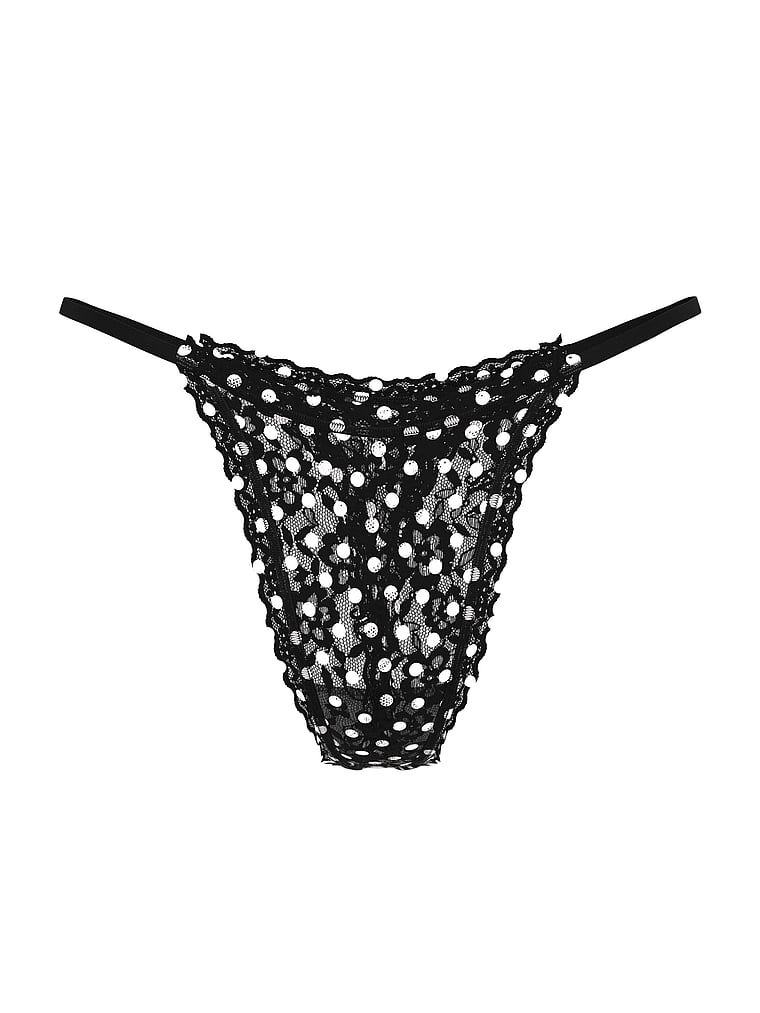 Stringi koronkowe Lace. Produkt jest wzorzysty i pochodzi z kolekcji Lacie. 