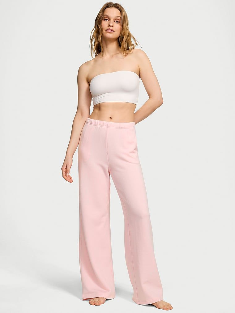 Spodnie dresowe z modalu z szerokimi nogawkami Brushed. Produkt ma kolor różowy i pochodzi z kolekcji Victoria's Secret. 