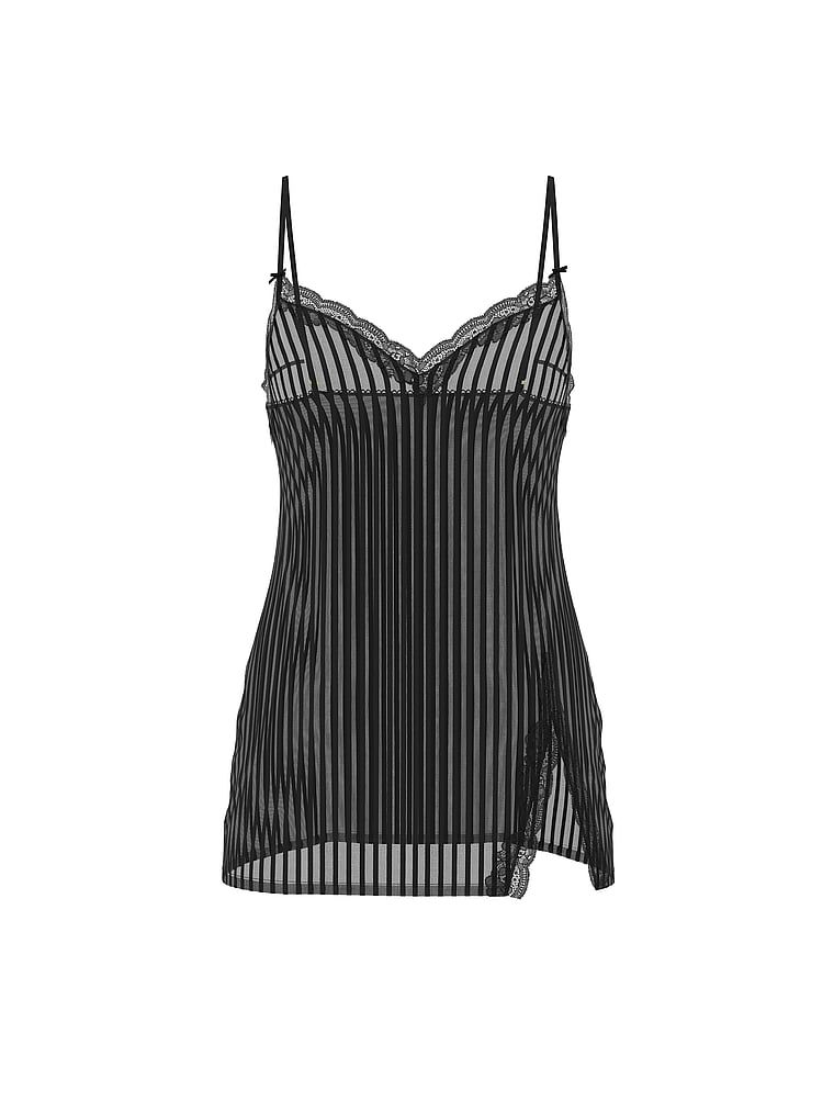 Victoria's Secret Koszulka nocna w paseczki Tease Sheer Stripe