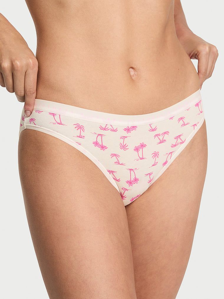Majtki bawełniane Bikini. Produkt jest wzorzysty i pochodzi z kolekcji Victoria's Secret. 