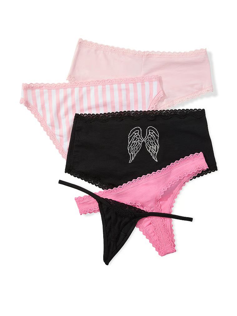 Zestaw majtek bawełnianych mix - 5 sztuk Fashion Show 2026. Produkt ma kolor wzorzysty i pochodzi z kolekcji Victoria's Secret. 