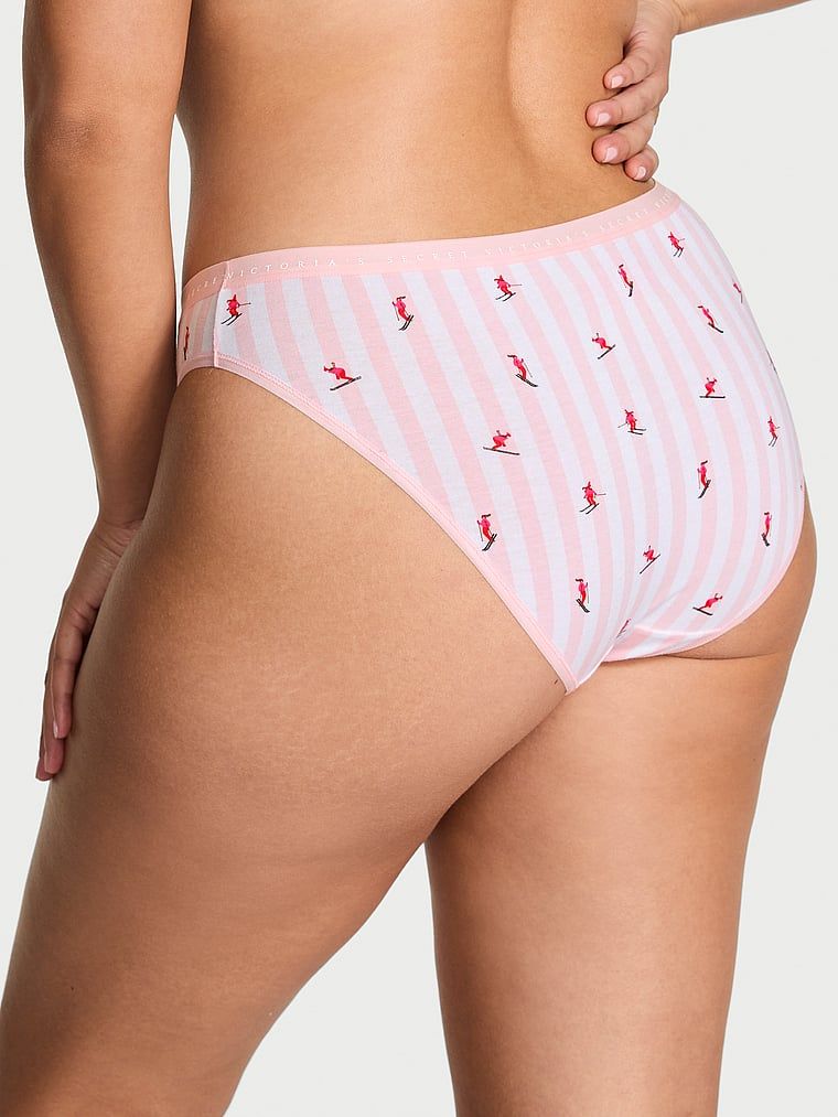 Majtki bawełniane Bikini. Produkt jest wzorzysty i pochodzi z kolekcji Victoria's Secret. 