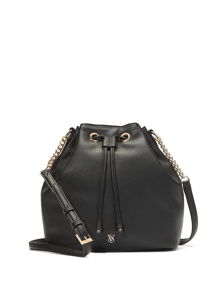 Black Torebka na ramię bucket bag