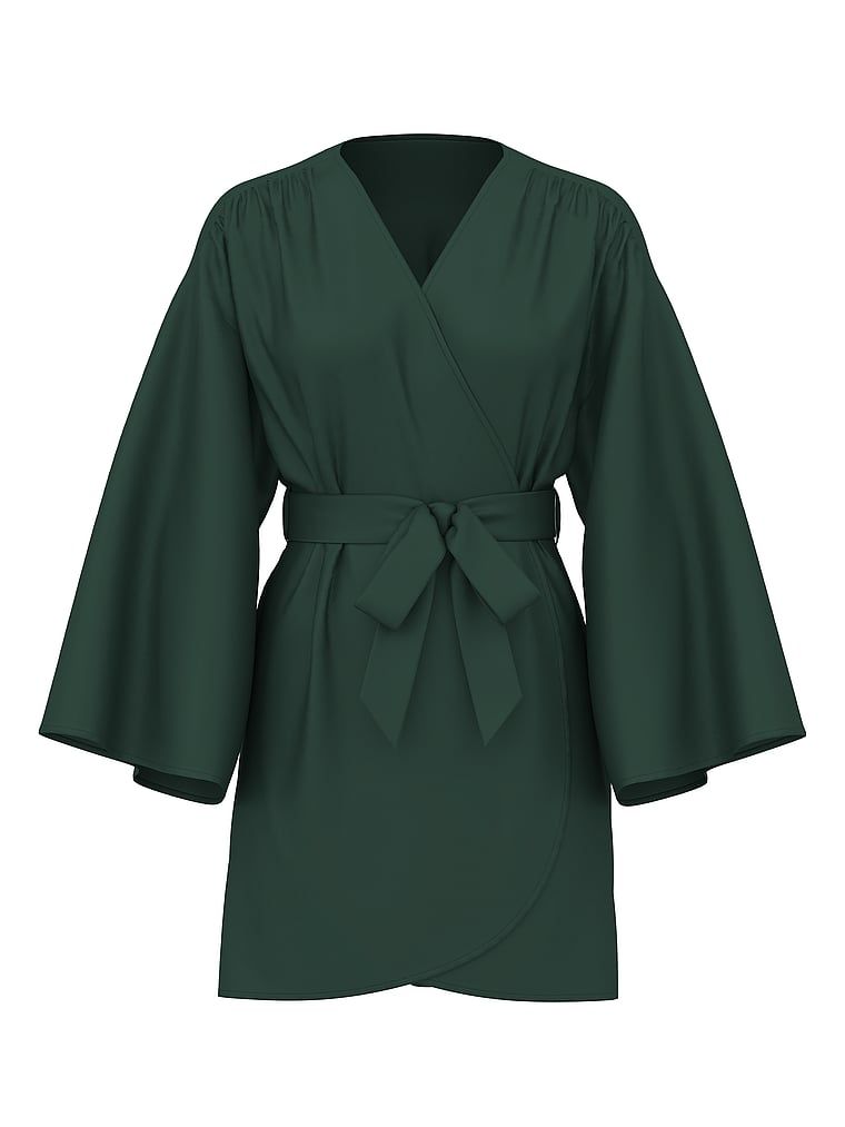 Victoria's Secret Szlafrok satynowy krótki