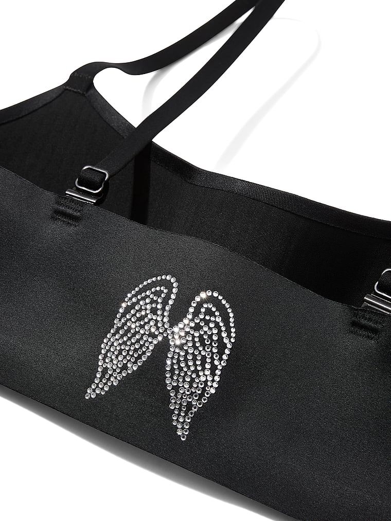 Biustonosz sportowy z błyszczącego materiału VSX Featherweight Light GlossyTech. Produkt ma kolor czarny i pochodzi z kolekcji VSX. 