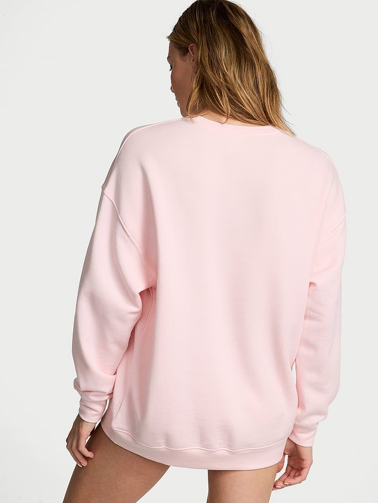Bluza z modalu Brushed Crewneck. Produkt ma kolor różowy i pochodzi z kolekcji Victoria's Secret. 