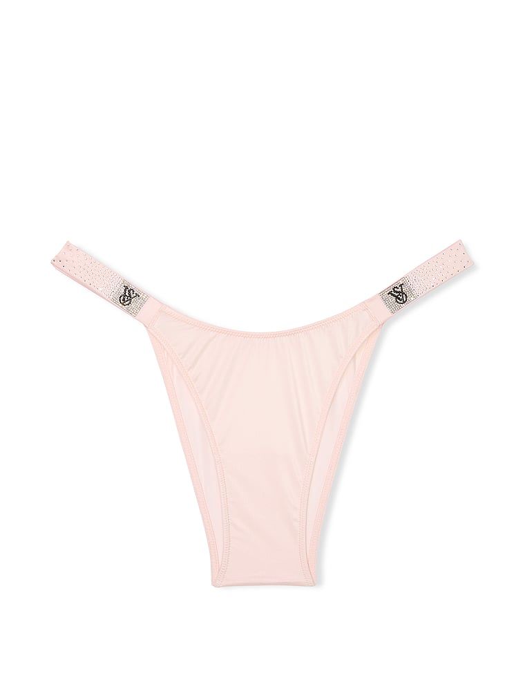 Majtki brazyliany z błyszczącymi paseczkami Scattered Shine Strap. Produkt ma kolor różowy i pochodzi z kolekcji Very Sexy. 