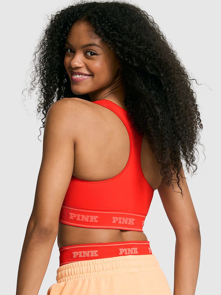 Bezszwowy biustonosz sportowy