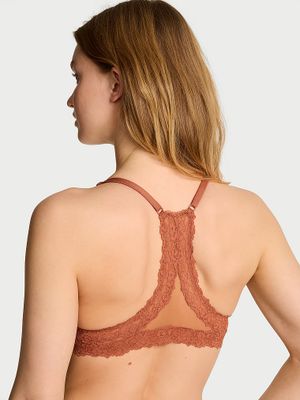 Body by Victoria Biustonosz push-up zapinany z przodu z koronką na plecach Racerback
