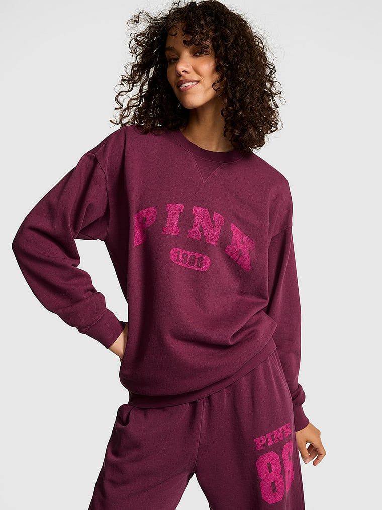 Oversize bluza Ivy Fleece z okrągłym dekoltem  