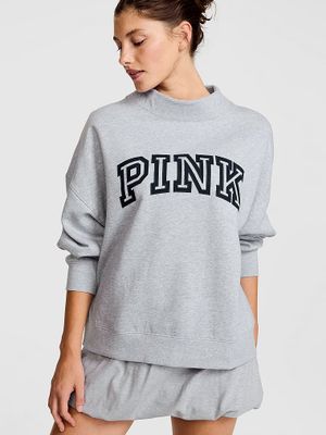 Oversize’owa bluza ze stójką Campus Fleece
