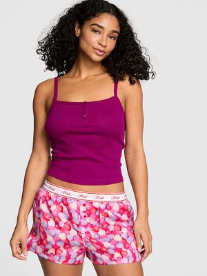 PINK Szorty od piżamy Silky Sleep Boxy