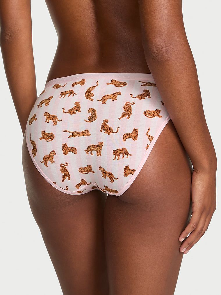 Majtki bawełniane Bikini. Produkt jest wzorzysty i pochodzi z kolekcji Victoria's Secret. 