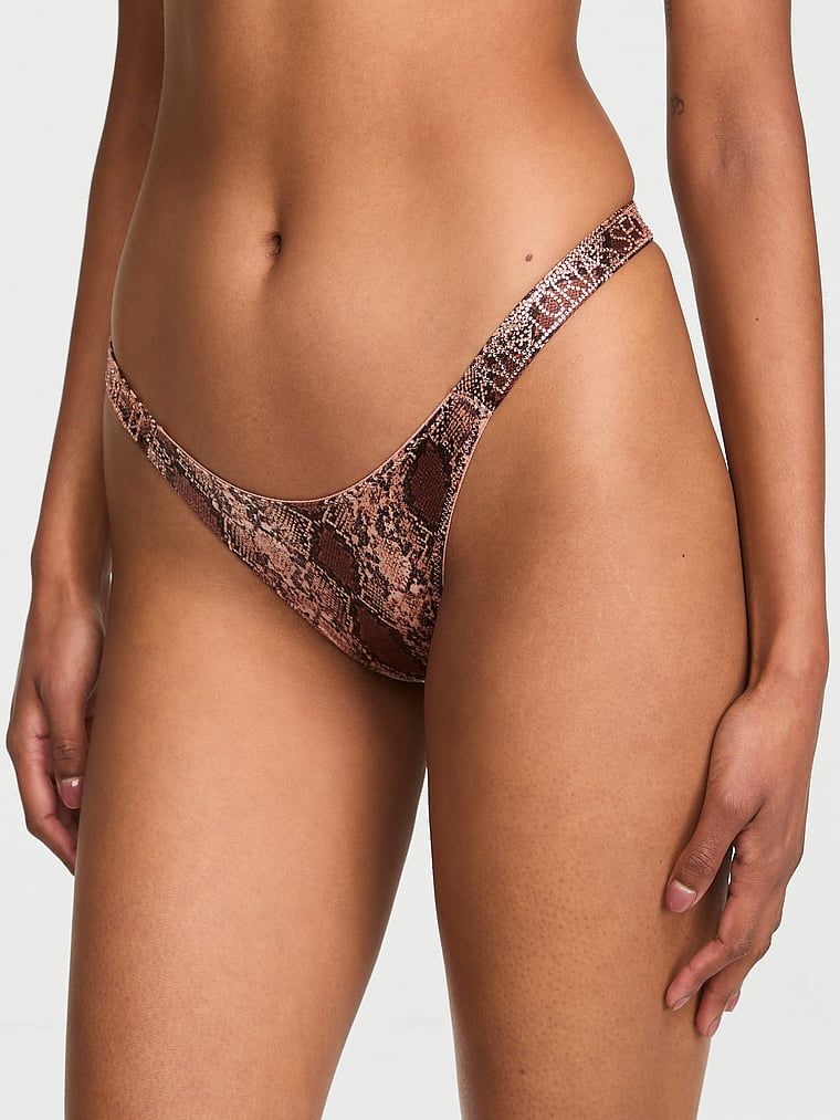 Very Sexy Majtki brazyliany koronkowe z błyszczącymi paskami Shine Strap Brazilian