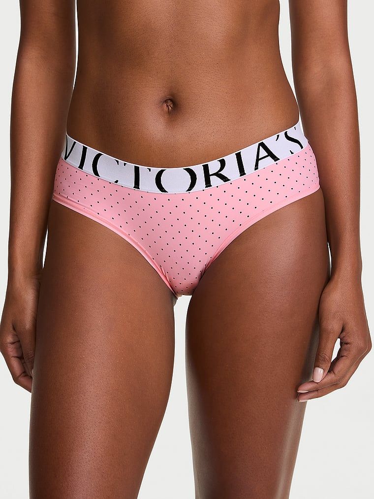 Majtki z logo Cool Hiphugger. Produkt ma kolor wzorzysty i pochodzi z kolekcji Victoria's Secret. 