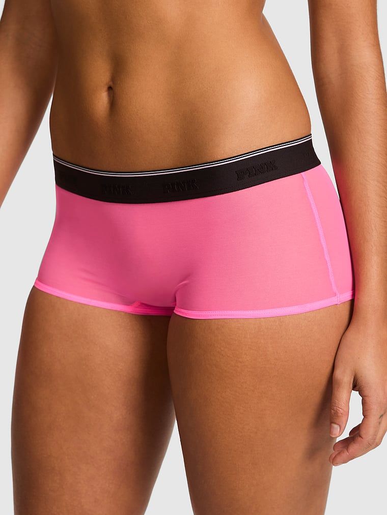Majtki boyshort z siateczką
