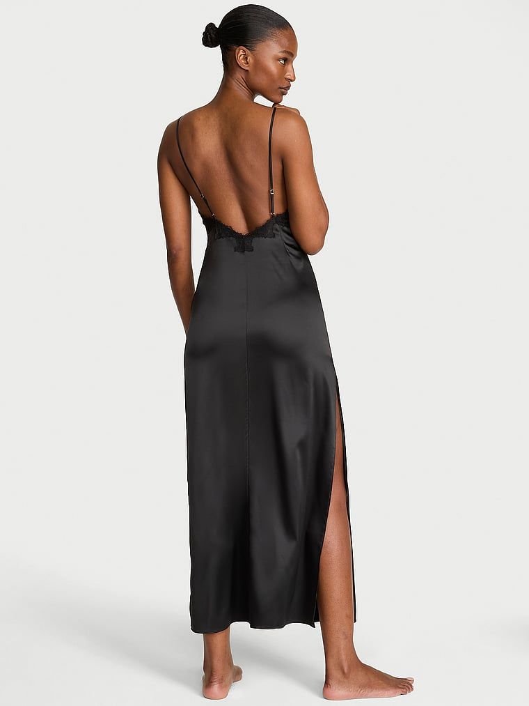 Very Sexy Sukienka satynowa maxi Rose Lace