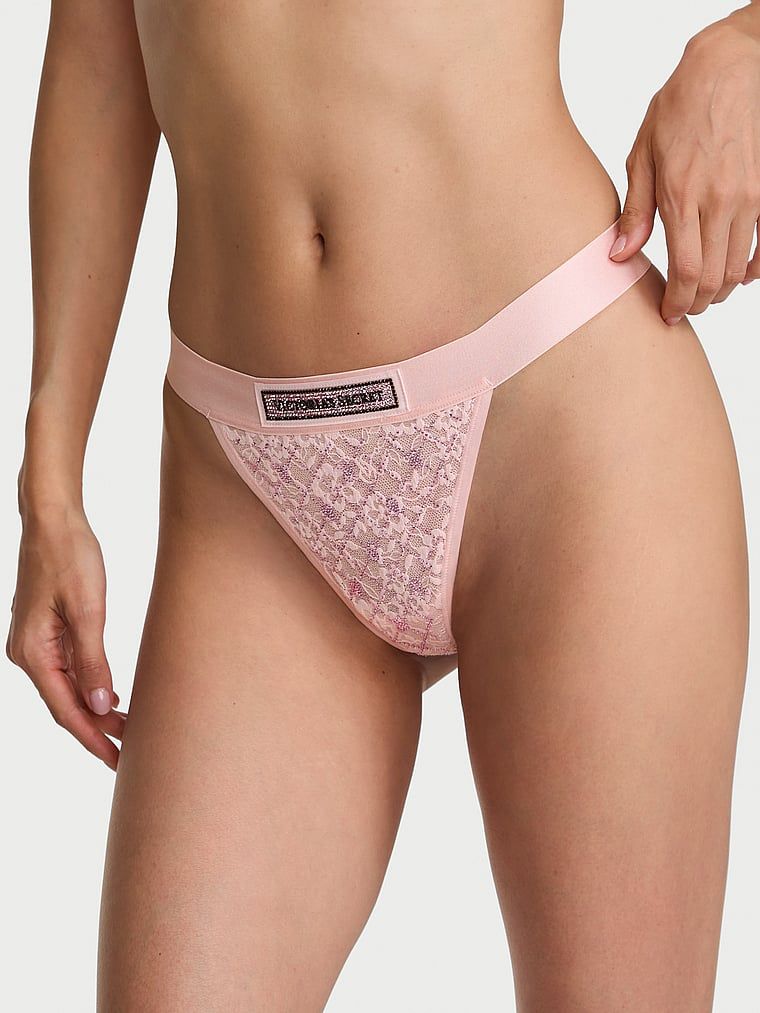 Cotton Stringi koronkowe Shine Logo