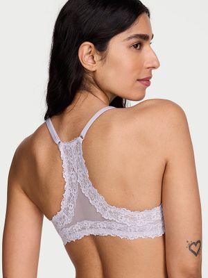 Body by Victoria Biustonosz push-up zapinany z przodu z koronką na plecach Racerback