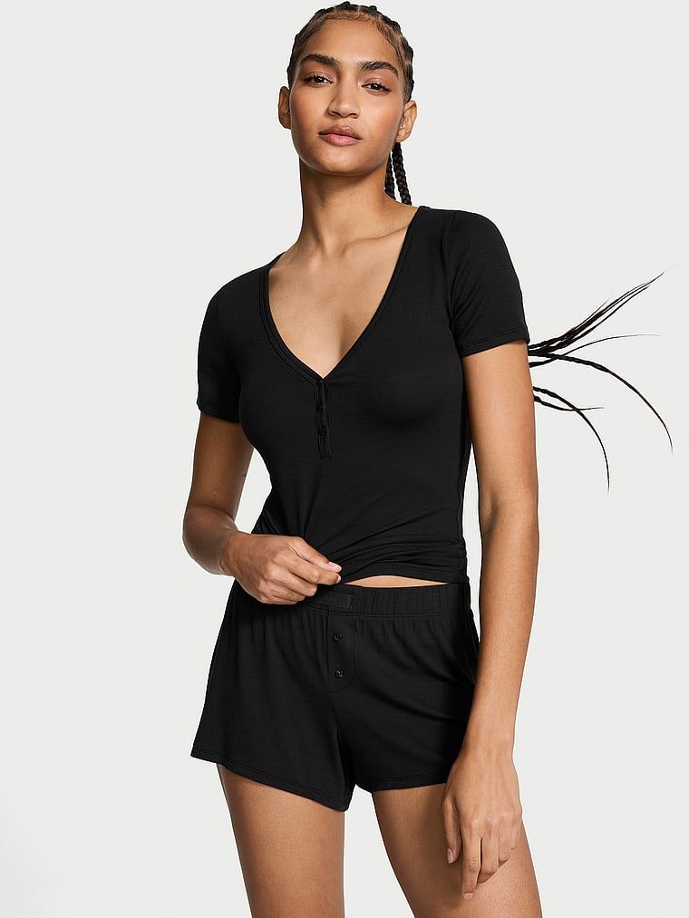 Victoria's Secret Zestaw z modalu do spania - t-shirt i szorty