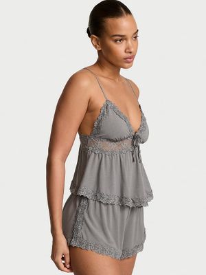Victoria's Secret Zestaw do spania z modalu - top na ramiączkach i szorty SoSoft