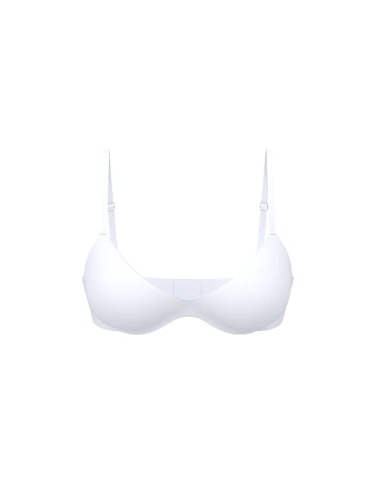 Biustonosz lekko usztywniany FlexFactor Demi. Produkt ma kolor biały i pochodzi z kolekcji Body by Victoria. 
