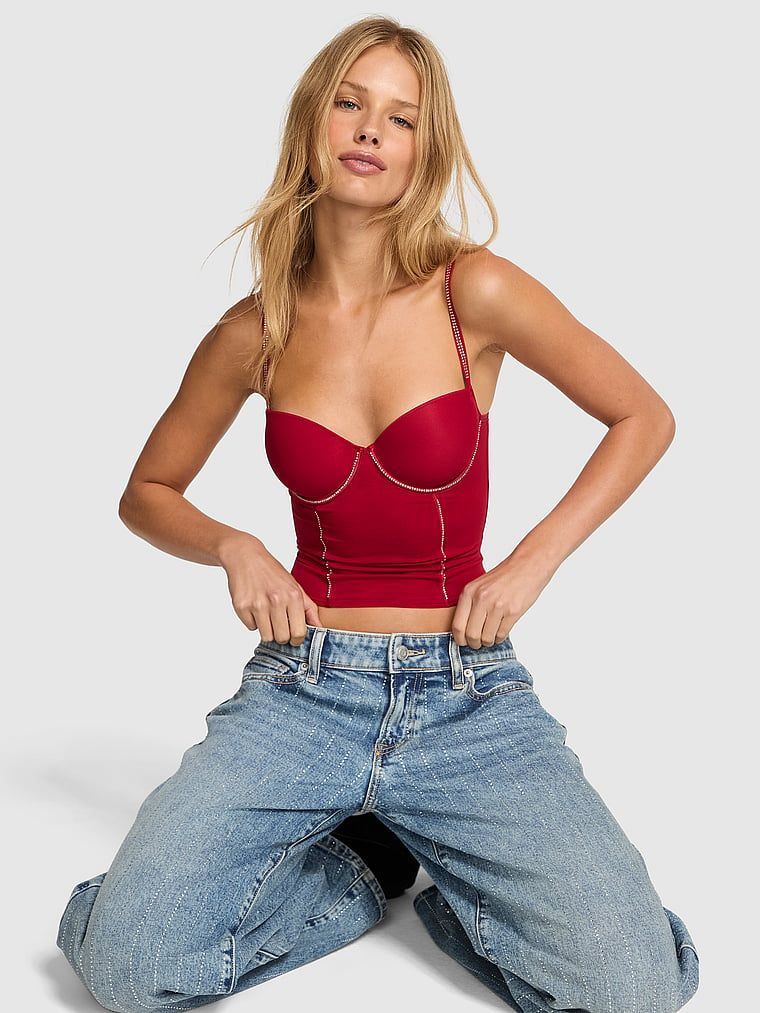 Top gorsetowy lekko usztywniany Wink