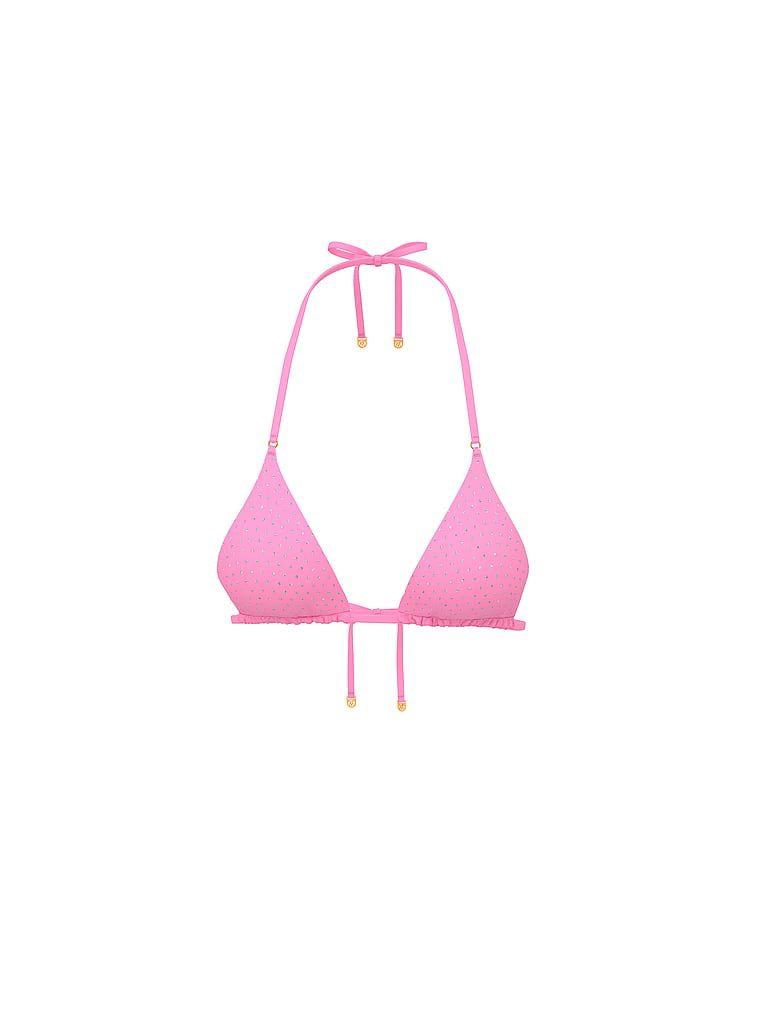 Góra od bikini Essential Diamante. Produkt ma kolor różowy i pochodzi z kolekcji Victoria's Secret Swim. 