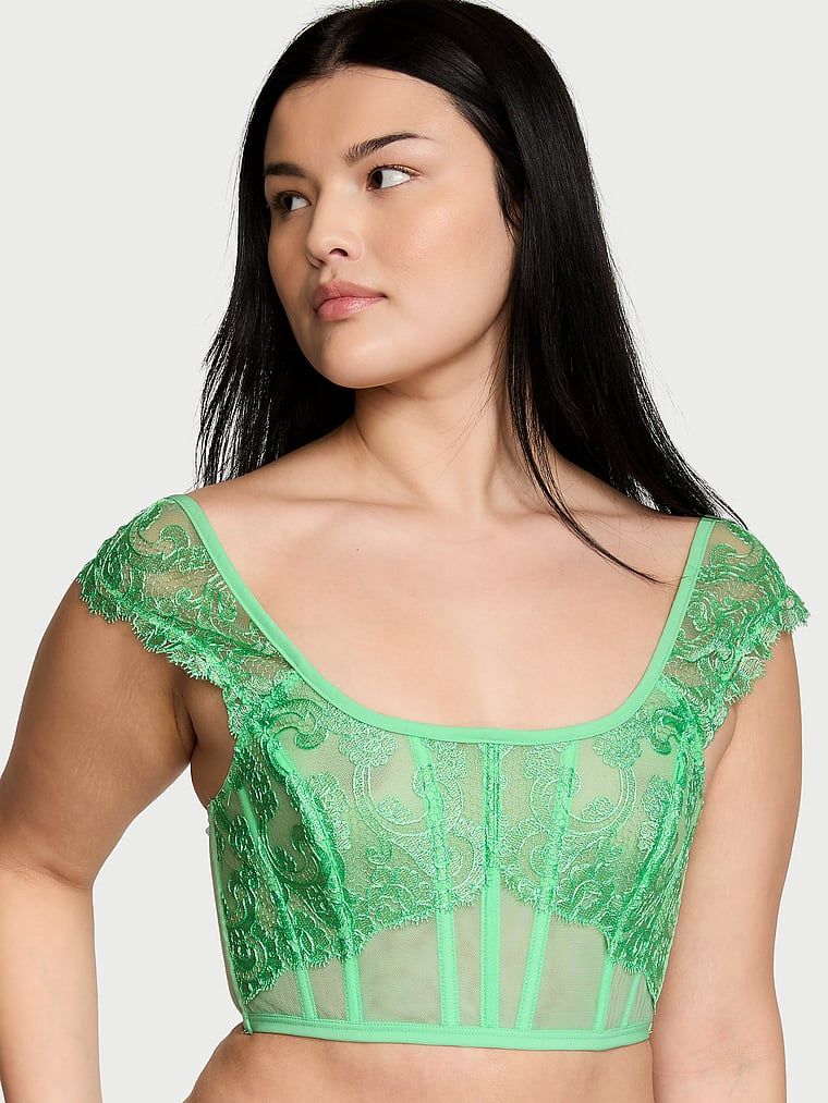 Dream Angels Top gorsetowy z minirękawkami Boho Floral
