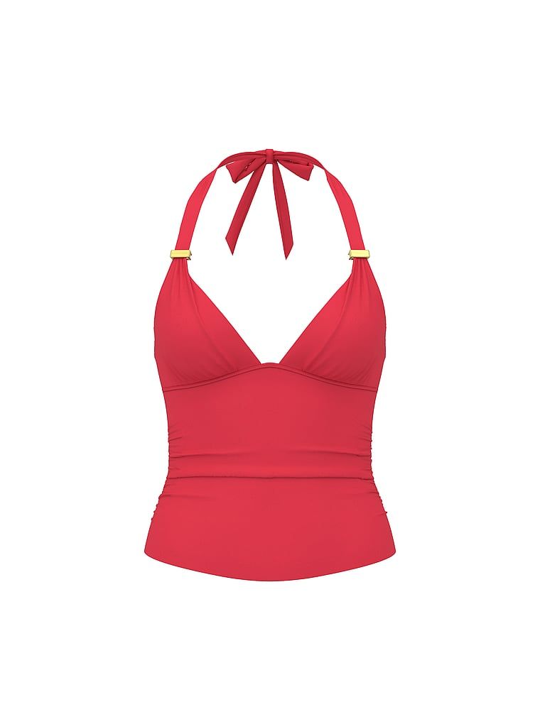 Top z push-upem wiązany na szyi do pływania i na plażę Ultimate Harlow. Produkt ma kolor różowy i pochodzi z kolekcji Victoria's Secret Swim. 