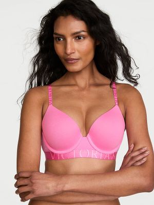 T-shirt Biustonosz push-up bawełniany Perfect Shape Exploded Logo