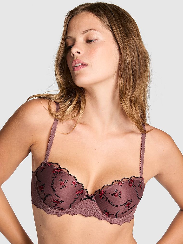 PINK Biustonosz balkonetka PINK Wink z lekkim usztywnieniem