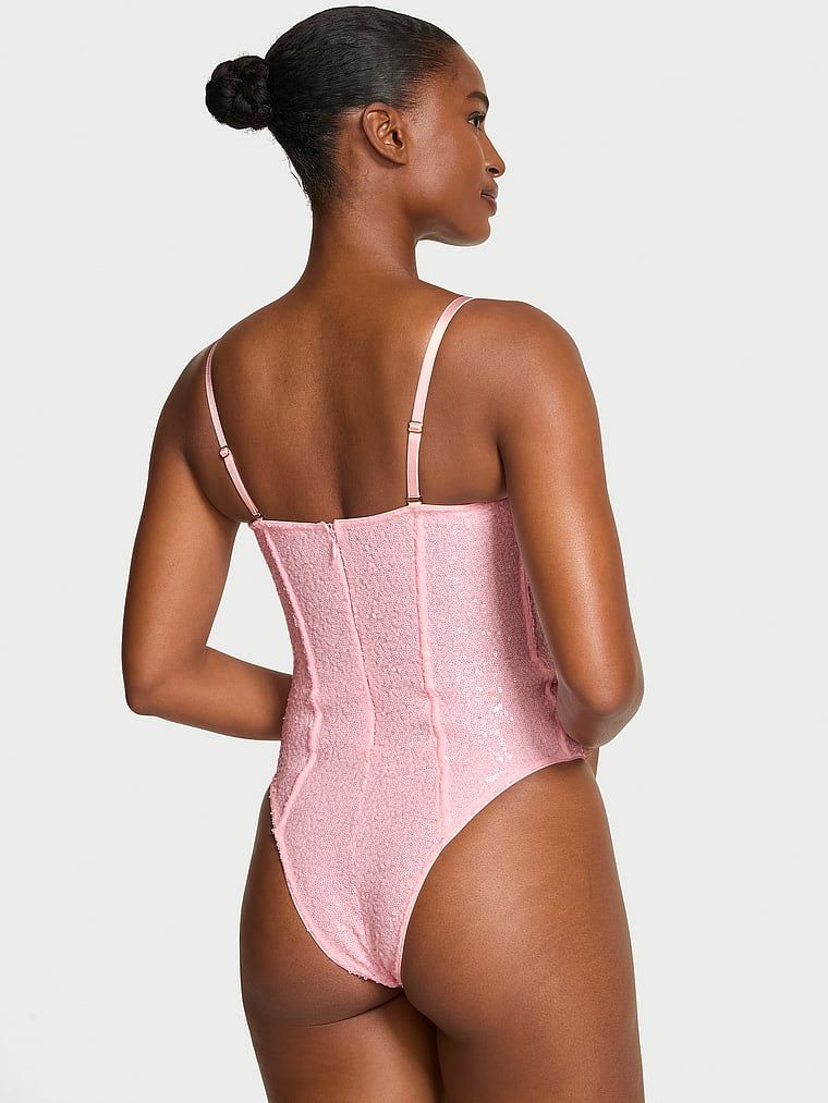 Dream Angels Body z cekinami z odpinanymi ramiączkami Bodysuit