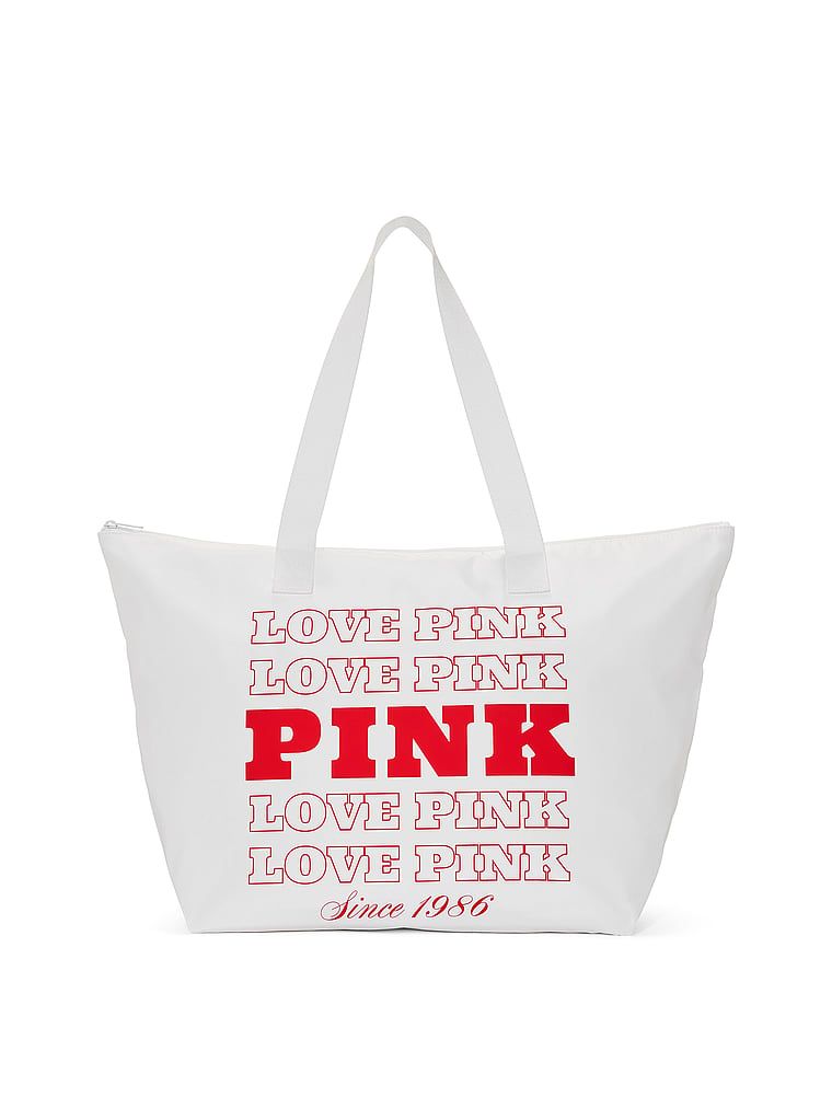 Nylonowa torba tote Love PINK