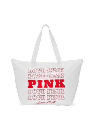 Nylonowa torba tote Love PINK