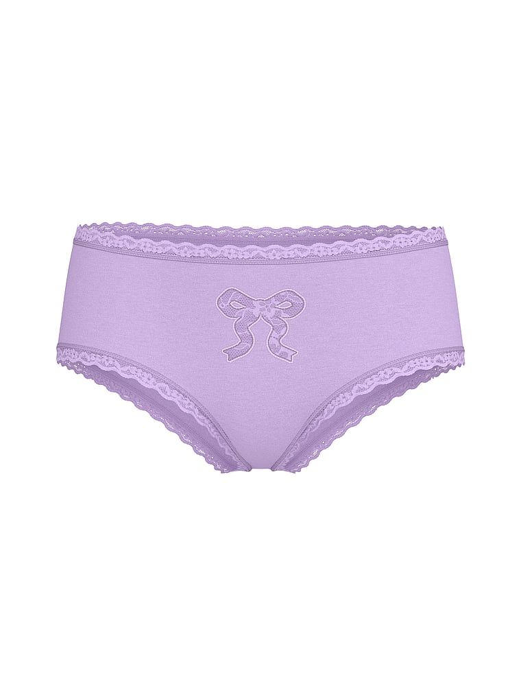 Majtki bawełniane Bow Cheeky. Produkt ma kolor purpurowy i pochodzi z kolekcji Lacie. 