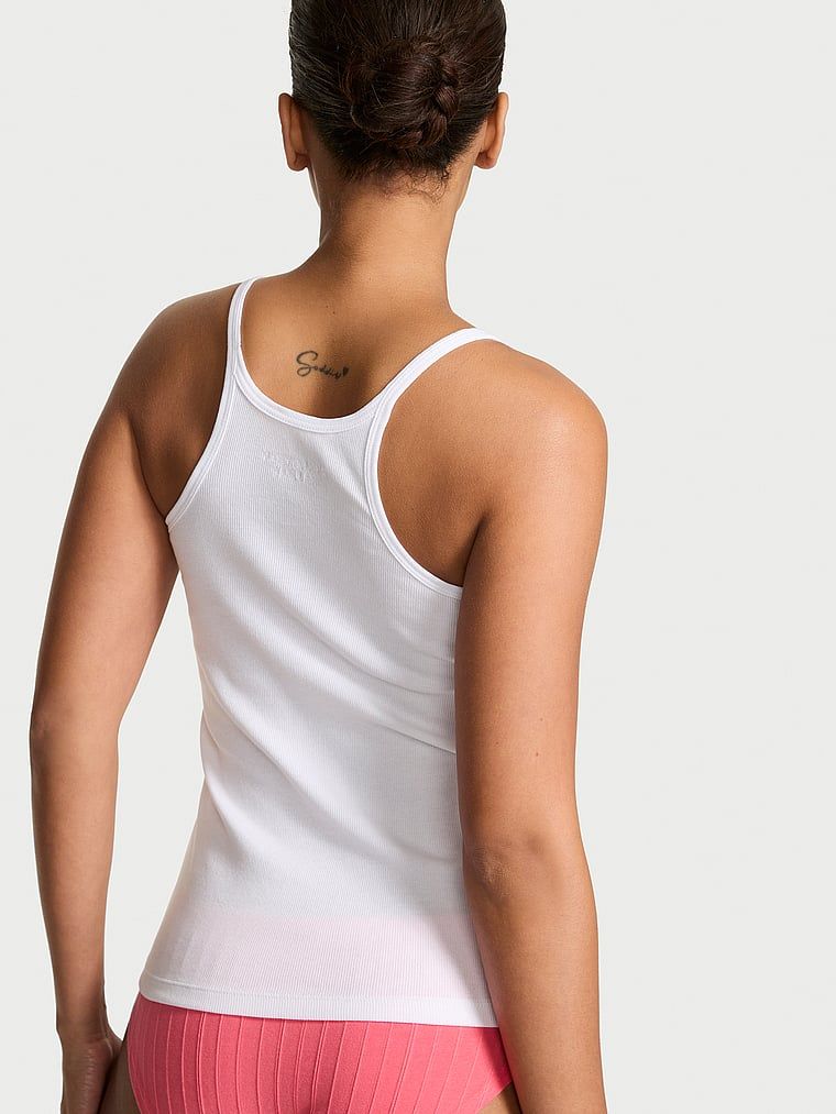 Top bawełniany do spania Mix & Match. Produkt ma kolor biały i pochodzi z kolekcji Victoria's Secret. 